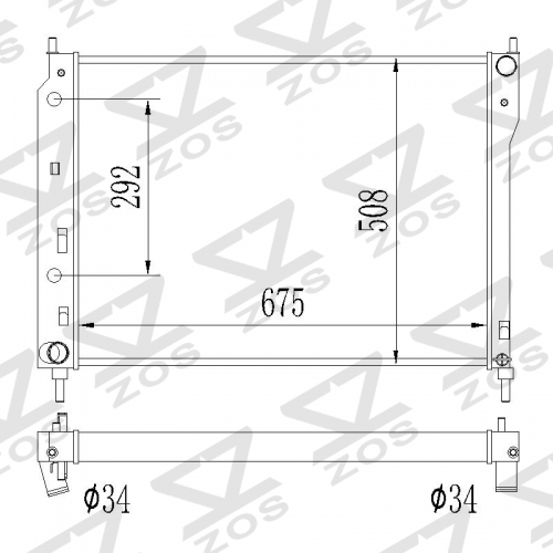 Chevrolet Captiva Sport 2008-2015 Saturn Vue 2008-2010 RADIATOR