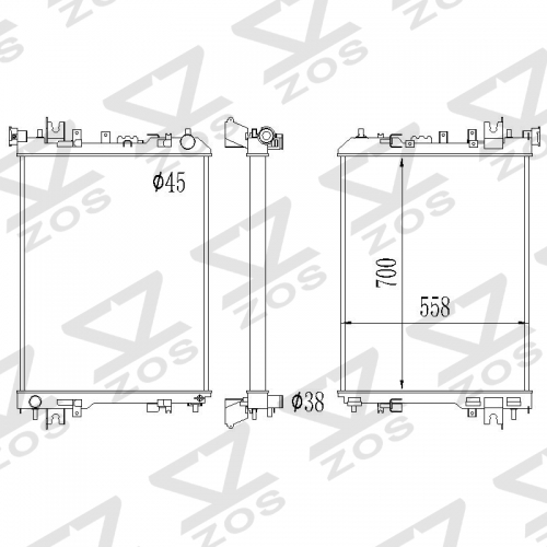 Dodge Ram 1500 Ram 2500 2009-2018 RADIATOR