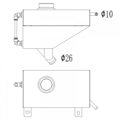 mustang 05-10 over flow tank