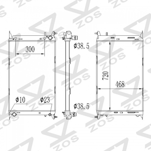 Audi A4/A5/Q3/Q5/allroad 2009-2018 Audi A6 2.0 TFSI 2.7 3.0 TDI S6 Quattro 04-14 radiator