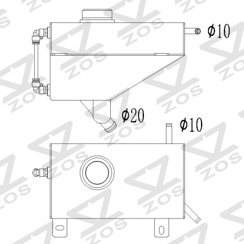 mustang 11-14 over flow tank