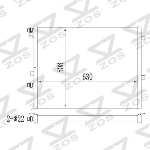 BMW 5/6/7 Coolant radiator