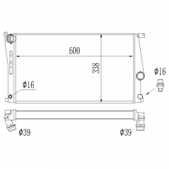 RADIATOR BMW F20/21/22/23/30/31/34 F18 5 Series 520i 523i 17117547059 17117626560