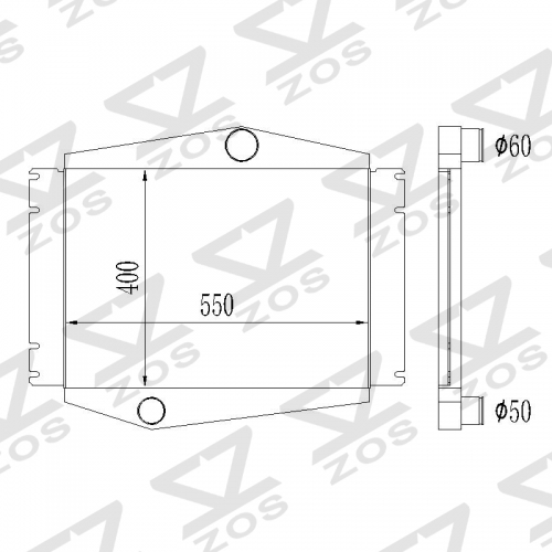 Volvo 850 Turbo C70 Turbo S70 Turbo V70 Turbo XC70 Turbo 1993-2000 INTERCOOLER