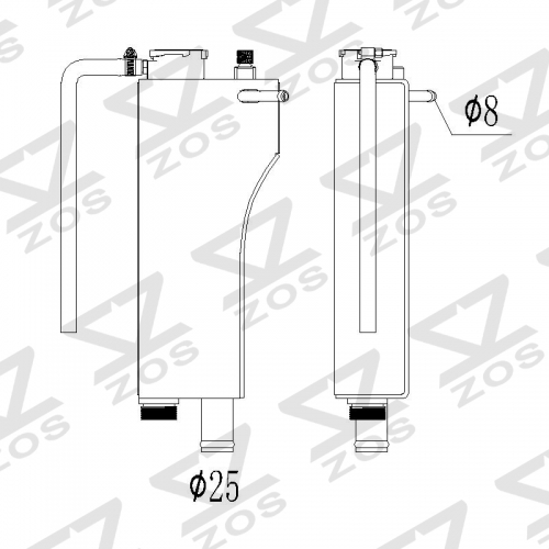 BMW E36 3-Series 1992-1999 water tank Expansion Tank