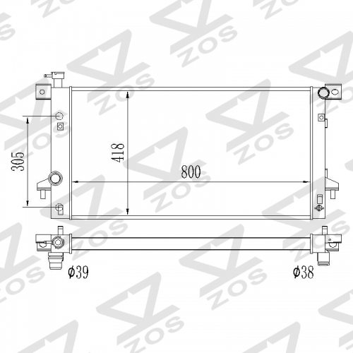 Ford Expedition/F-150/F-250 Super Duty/F-350/F-350 Super Duty/Lobo 2008-2014 Lincoln Navigator 2009-2014 RADIATOR