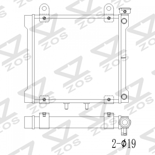 CAN-AM DS-650 RADIATOR 709200019 00-01 Bombardier DS 650