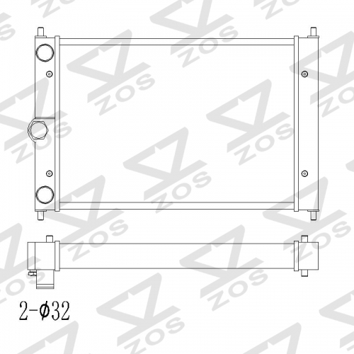 radiator VW Polo 86C 1.3 G40 Coupe 1982-1994