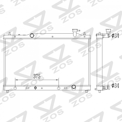 Toyota Camry 2007-2011 radiator