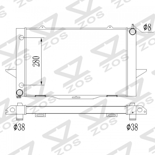 Volvo Radiator 850, S70 V70 AND C70 1998- 65548A