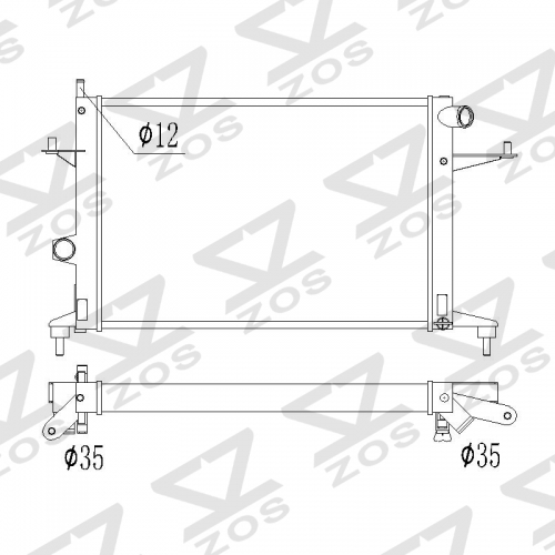 RADIATOR TO FIT VAUXHALL COMBO C 1.6 CORSA C 1.4 1.8 TIGRA B 1.8 MANUAL VEHICLES