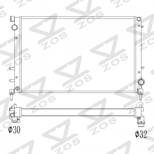 Fiat 500 | 595 | 695 1.4 Abarth 2008-2013 RADIATOR