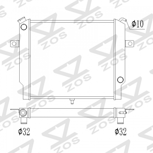 Volvo 140 (1971-1974) RADIATOR VOLVO 142 144 145 71-74 8601905