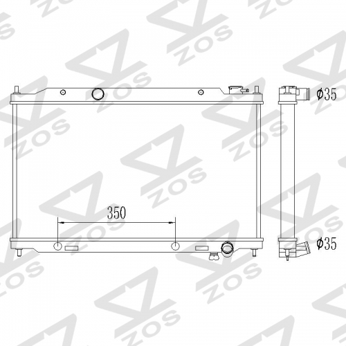 Aluminum Radiator For Nissan Altima Maxima 3.5L V6 3498cc 2002-2006