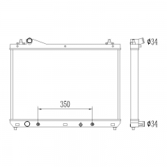 Suzuki Grand Vitara 2.4L L4 2009-2017 RADIATOR
