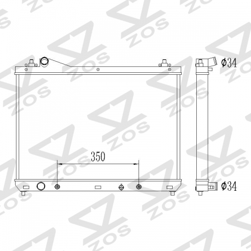 Suzuki Grand Vitara 2.4L L4 2009-2017 RADIATOR