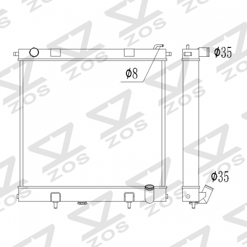 Range Rover 4.0 (P38) | 95 - 99 Range Rover 4.6 (P38) | 95 - 99 RADIATOR