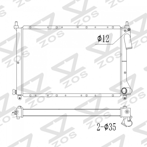 Fiat Coupe 2.0 20V Turbo 1996-2000 radiator