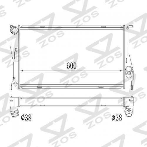 BMW 3 Series E90 / E91 / E92 / E93 320d M27N2/N47/N47N manual 2005-2012 RADIATOR