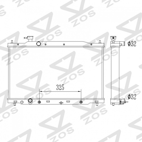 Honda CRV RE K20/K24 07-12 RADIATOR