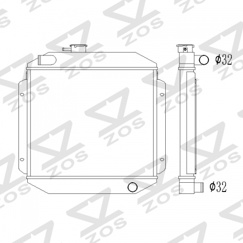 Ford Escort MK2 RS2000 1974-1981 RADIATOR