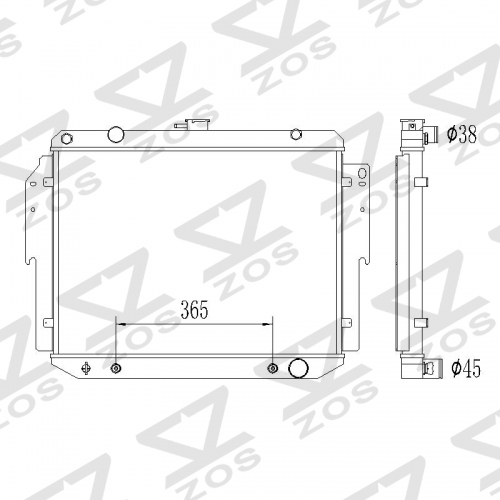 Dodge B150 B1500 B2500 B3500 Ram 1500 Van 	Ram 2500 Van Ram 3500 Van1994-2003 RADIATOR