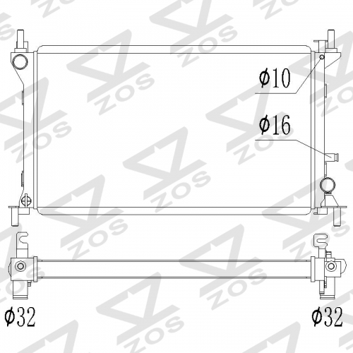 radiator Ford Focus MK1 ST170 1998-2004 models Ford Focus 2.0 RS, 2.0 16V & 1.8 TDI 1998-2004