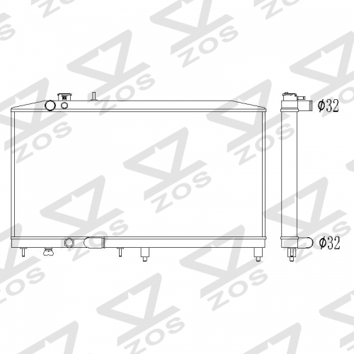 Honda civic EG K SWAP big core radiator