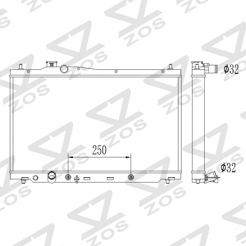 Honda Civic 2012-2015 Acura ILX 2013-2015 RADIATOR