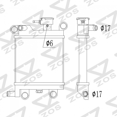 Yamaha 2015-2020 SMAX 155 Radiator 1DK-E240A-00-00