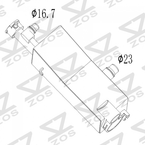 BMW E46 water coolant tank