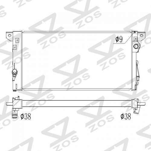 2011-2017 Ford F-150 Radiator 3.5L V6 3.7L V6 5.0L V8 radiator