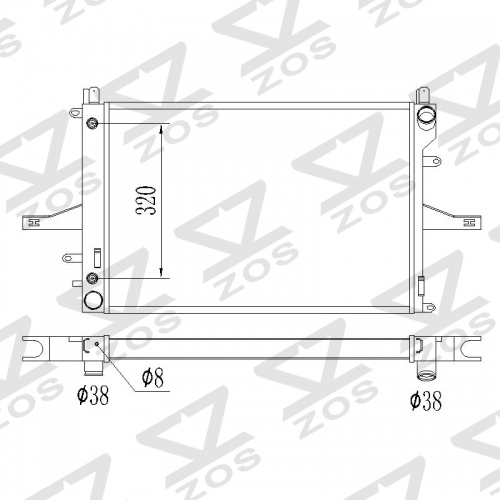 Volvo S60 V70 XC70 S80 00-09 radiator 31319056 31319062