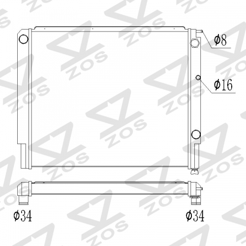 VOLVO 940 (944) Turbo 1990-1998 RADIATOR