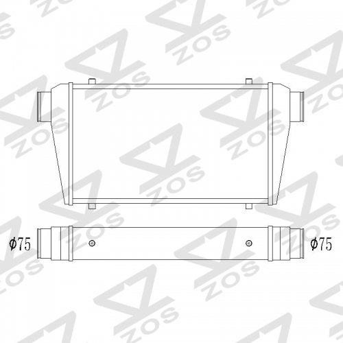 intercooler 500*300*76-75-75