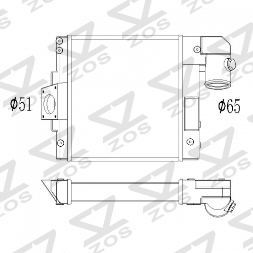 toyota vigo 2003-2007 intercooler