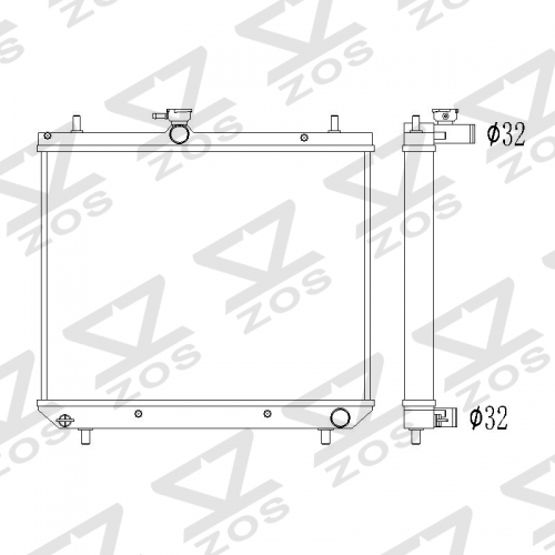 TOYOTA AVENSIS TOWNACE AVANZA DAIHATSU TERIOS GMAX 1.3 1.5 16400-BZ180 16400-87418 16400-87419 radiator