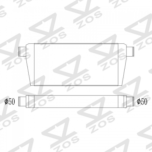 450*220*65*50 intercooler