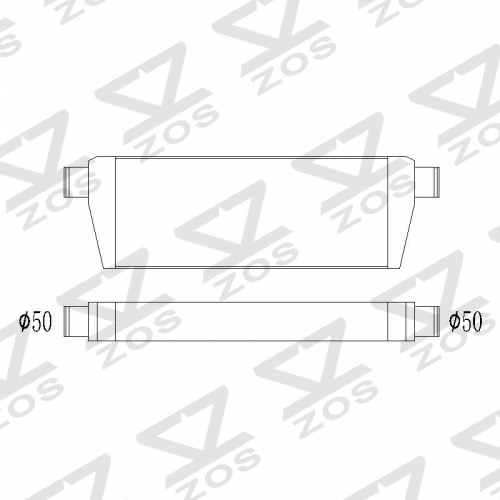 450*180*65*50 intercooler