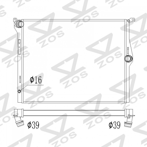 Radiator For BMW F23 F22 F22 F87 M2 14-21 8625421 13782 '17-21 BMW 230i/m240i/330i/340i/430i/440i 4/6Cy 2.0/3.0 Turbo 17118482623