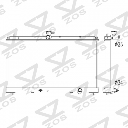 Toyota Camry 2012-2017 2.5 radiator