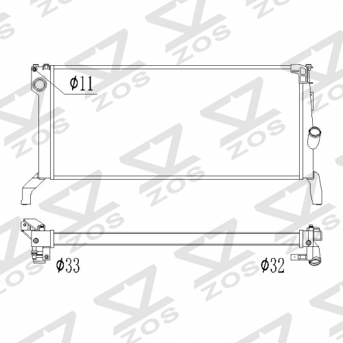 Radiator, Aftermarket - F48 X1 28i, F39 X2 28i, MINI F56/F60 #17118603089. 2016-