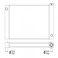 CUSTOM universal radiator 26.5 inch