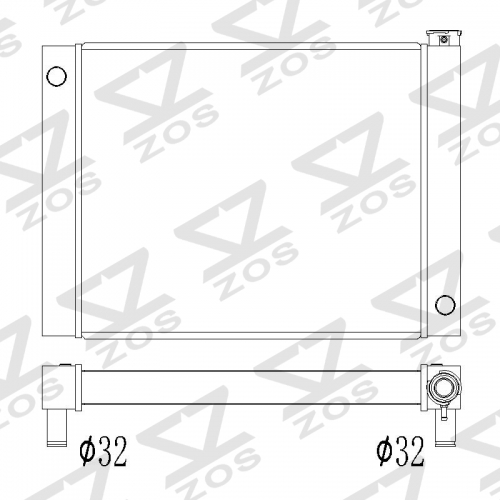 CUSTOM universal radiator 26.5 inch