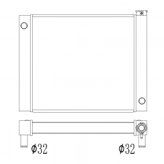 CUSTOM universal radiator 25 inch