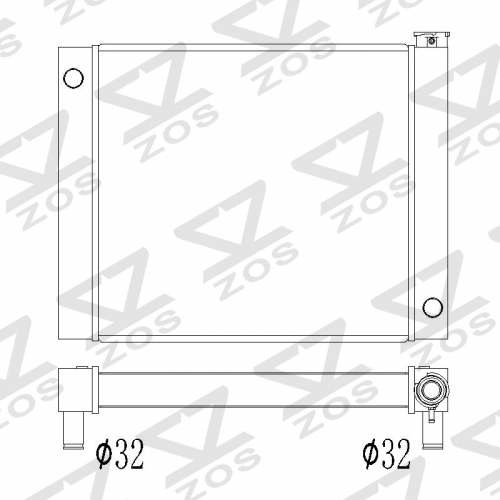 CUSTOM universal radiator 25 inch