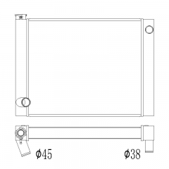 CUSTOM universal radiator 26.5 inch