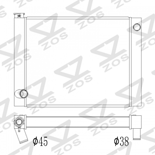 CUSTOM universal radiator 26.5 inch