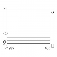 CUSTOM universal radiator 34 inch