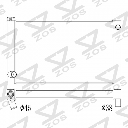 CUSTOM universal radiator 34 inch